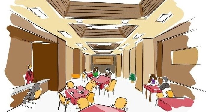 【工装】餐厅这样设计，这才叫"秀色可餐"！